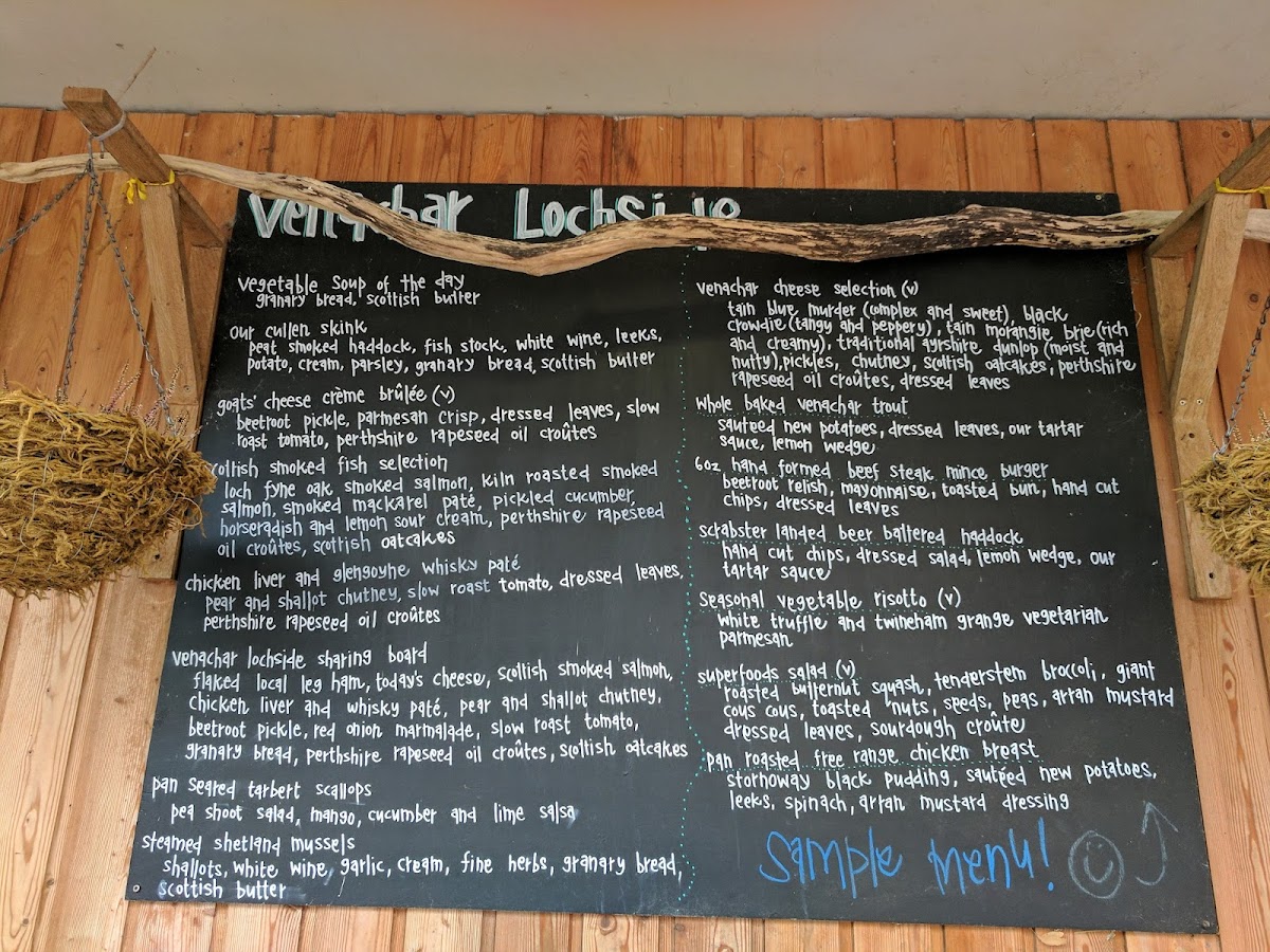 Menu Venachar Lochside Luxury Scottish Wedding Venue-5